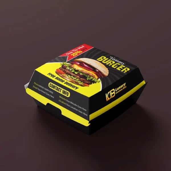 Order Custom Printed Burger Boxes and Packaging At Wholesale - Luxury ...