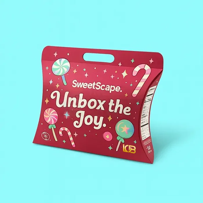 Custom pillow boxes with handles