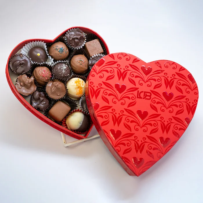 valentine chocolate box