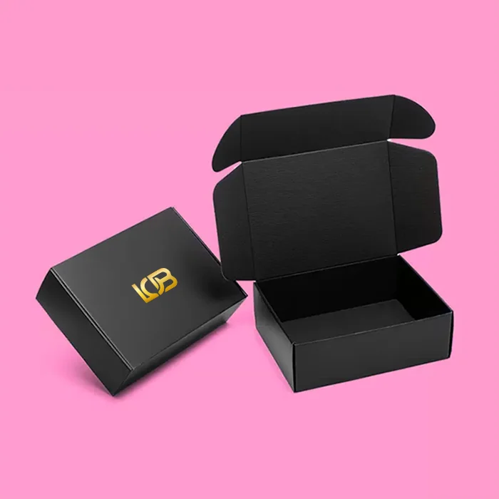 Custom Black mailer boxes