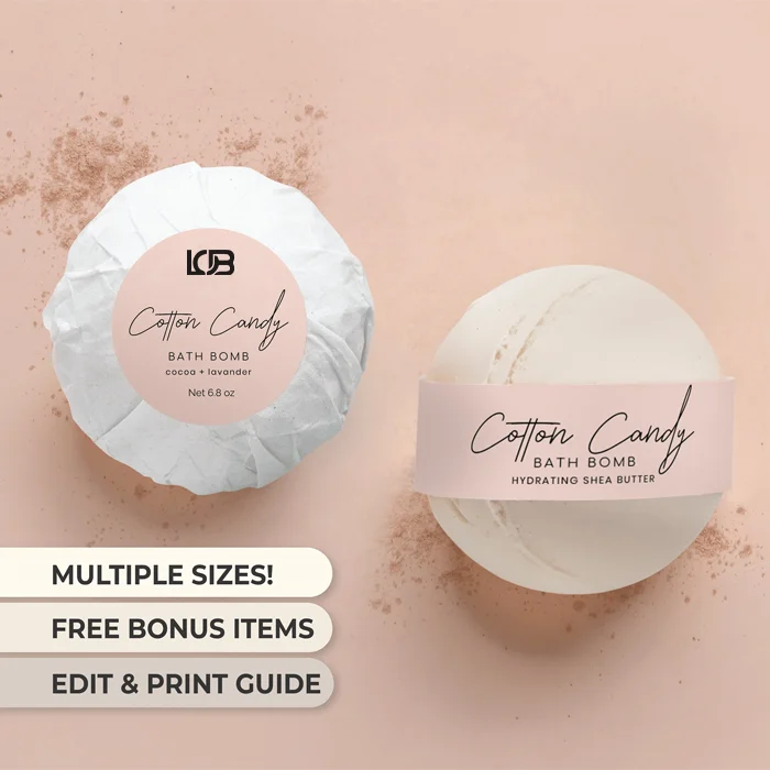 Custom Bath Bomb Labels