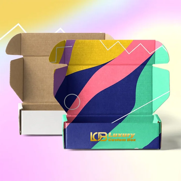 Custom colored corrugated mailing boxes