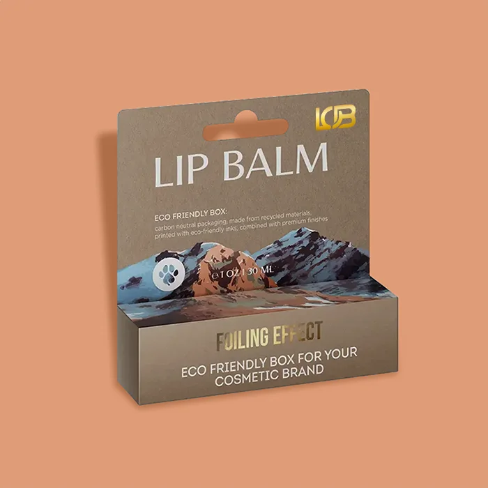 Custom kraft Lip Balm Boxes