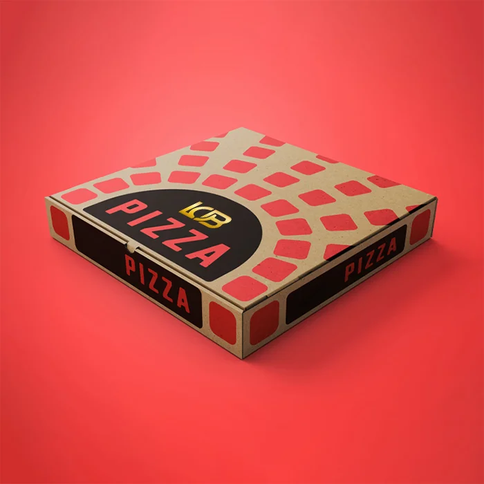 Custom printed corrugated pizza boxes