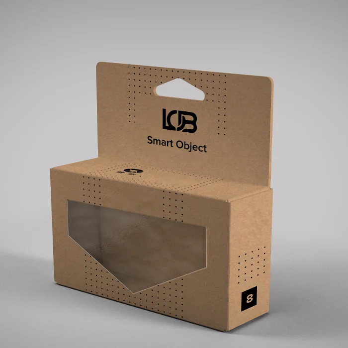 Custom Hang Tab Box with Window