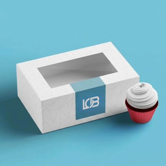 Custom white pastry boxes