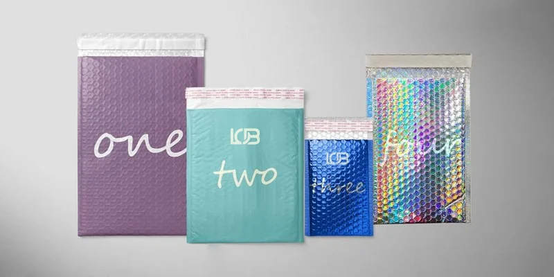 Measure Custom Bubble Mailers with logo