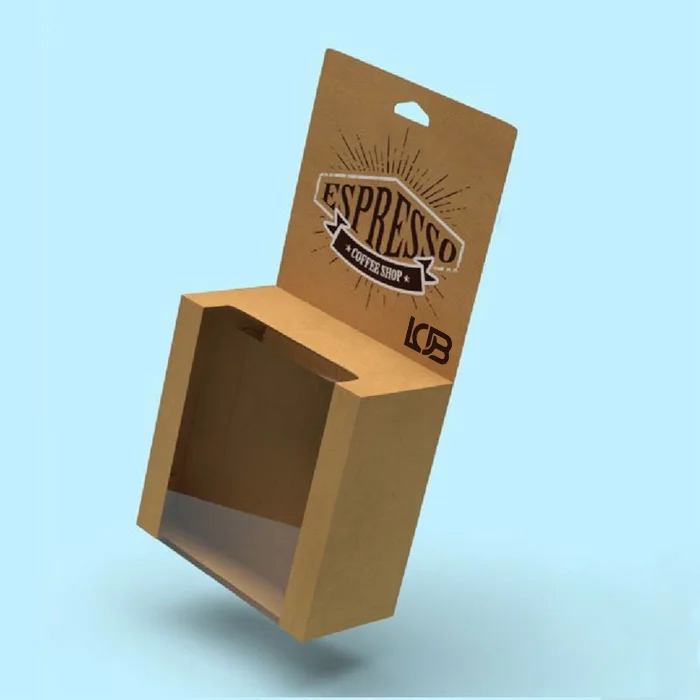 Printed Hang Tab Box with Window