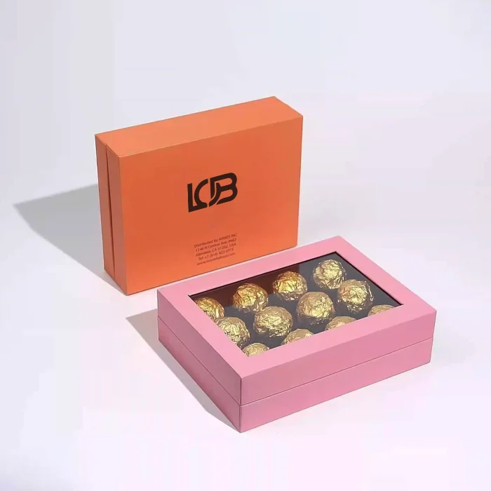 Printed chocolate boxes with inserts