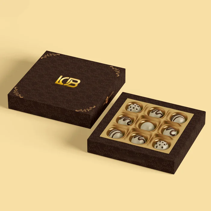 chocolate boxes with inserts two piece