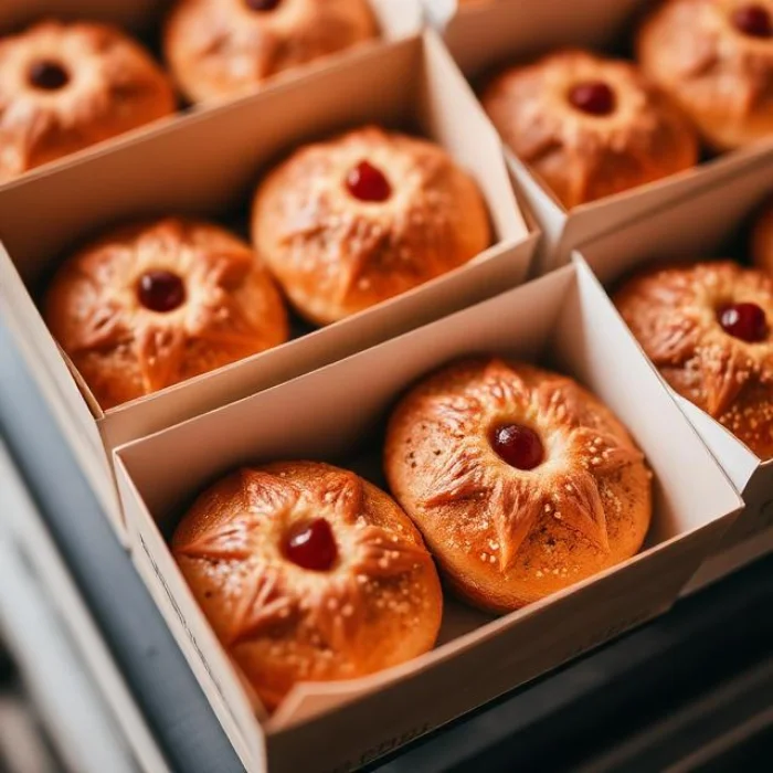 Branded Brown Pastry Boxes
