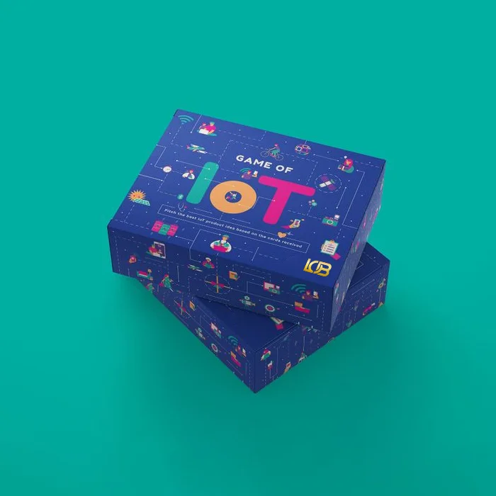 Custom Blue Game Packaging Boxes with Logo