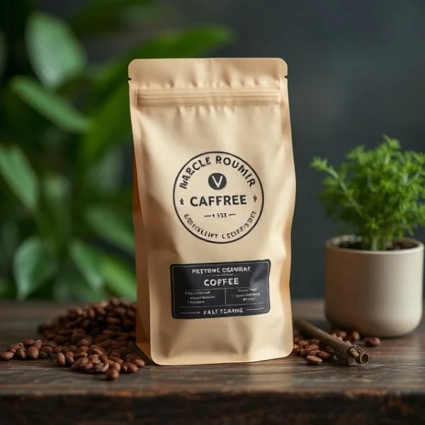 Custom Coffee Pouch Packaging with Logo