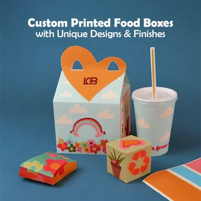 Custom Printed Food Boxes with Unique Designs & Finishes