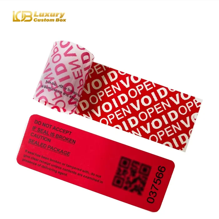 Custom Tamper Evident Strips