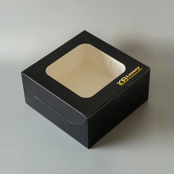 Custom Black Bakery Box