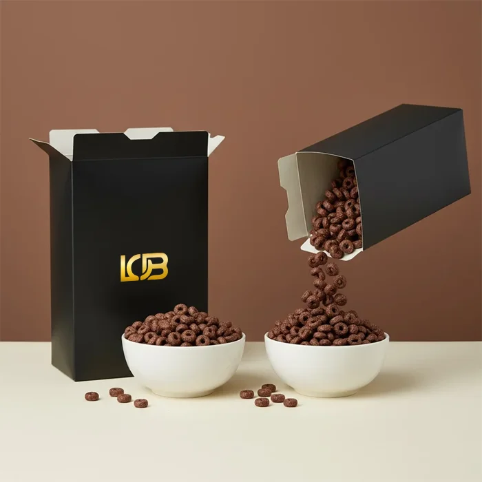 Eco Friendly Black cereal boxes