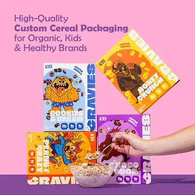 High-Quality Custom Cereal Packaging for Organic, Kids & Healthy Brand