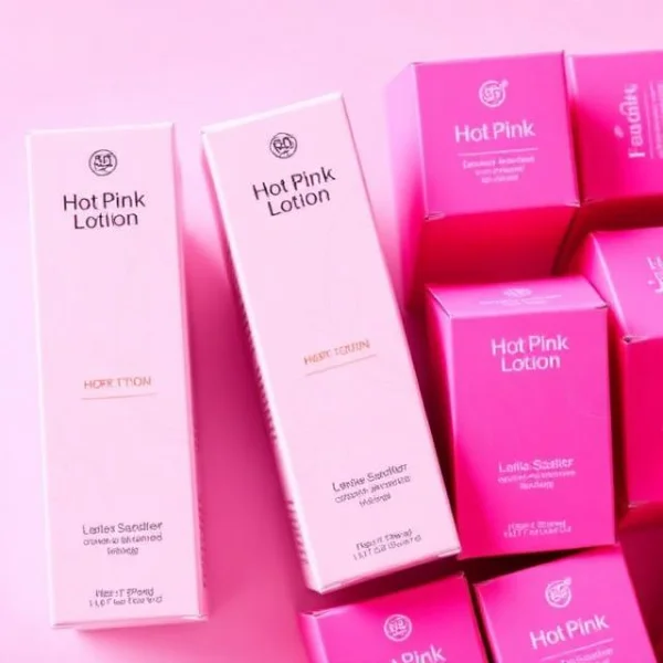 Hot Pink Lotion Boxes