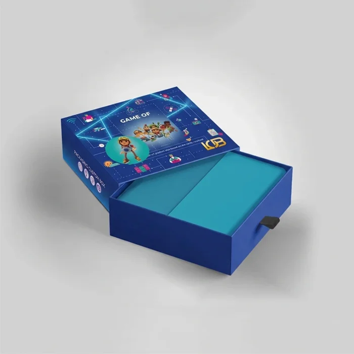 Custom Printed Blue Game Packaging Boxes