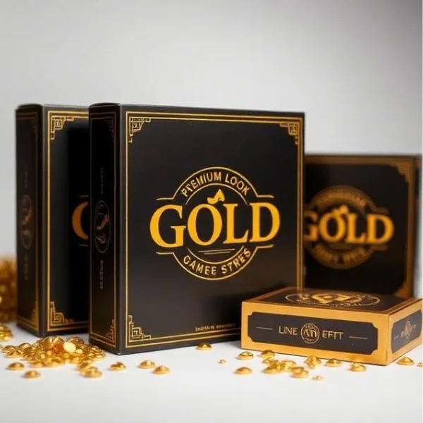 Premium Look Gold Game Boxes