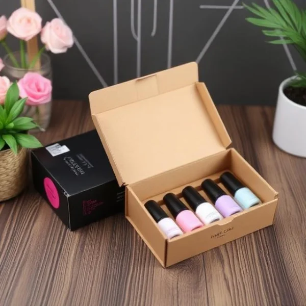 Printed Cardboard Nail Polish Packaging Boxes