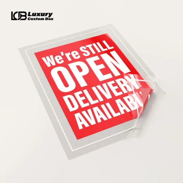 Buy Premium Custom Static Clings - Luxury Custom Box