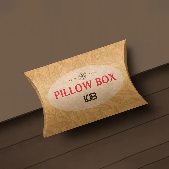 Kraft Pillow Boxes With Logo