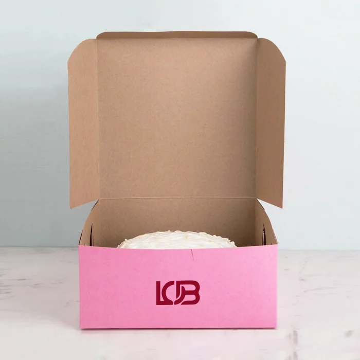Pink Cake Bakery Boxes