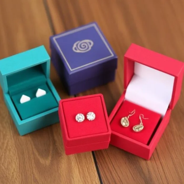 Branded Earring packaging with logo