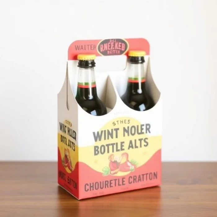 Custom 4 Pack Bottle Carrier with logo