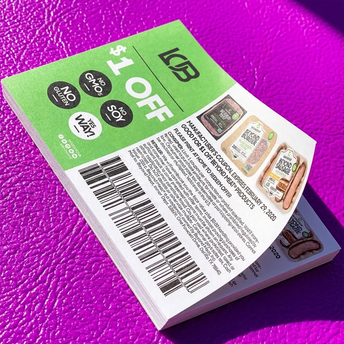 Custom Coupon Pads with logo