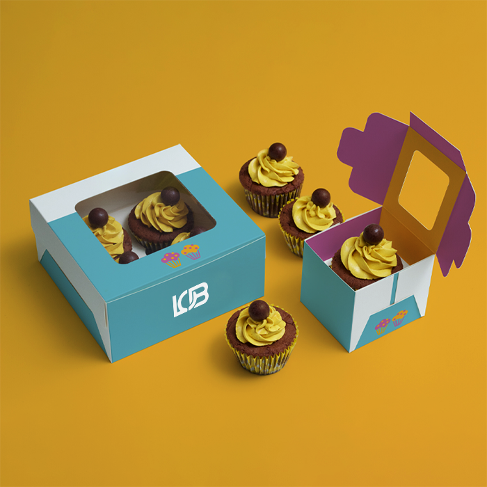 Custom Four Corner Cake Boxes