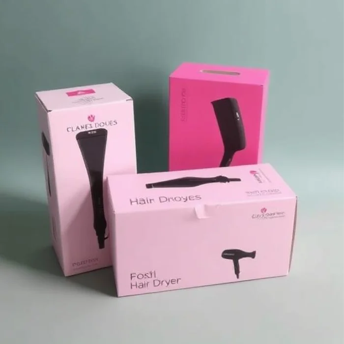 Custom Hair Dryer Boxes with Logo