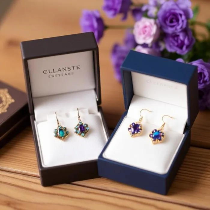 Custom earring boxes with logo