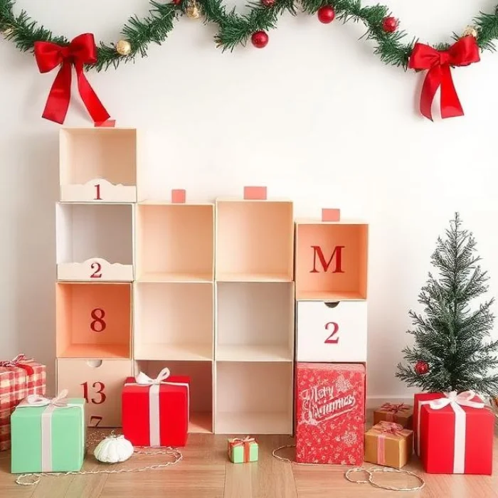 Empty Advent Calendar Boxes