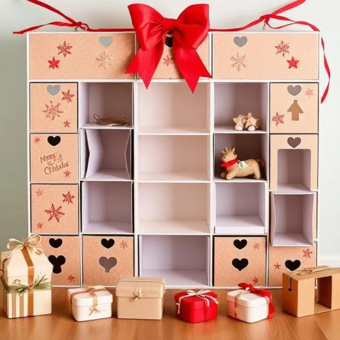 empty advent calendar packaging