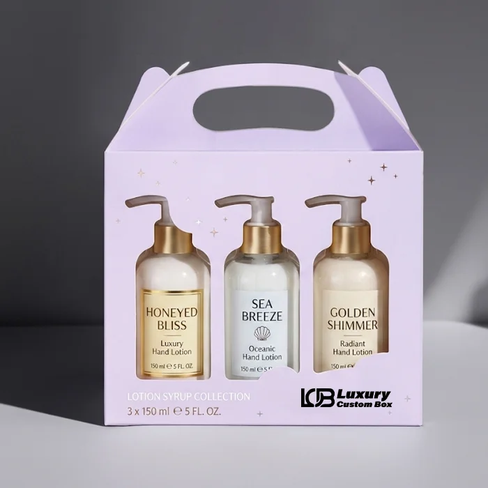 Lotion Window Gift Boxes With Logo