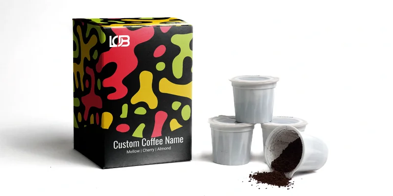 Custom Coffee Printed K Cups packaging