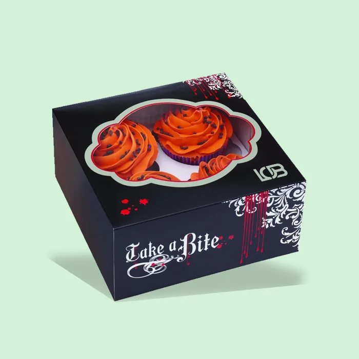 Custom halloween cupcake boxes