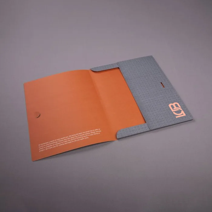printed folders with pockets