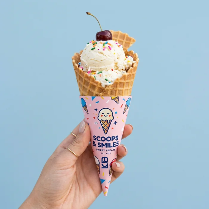 Custom Ice Cream Cone Sleeves