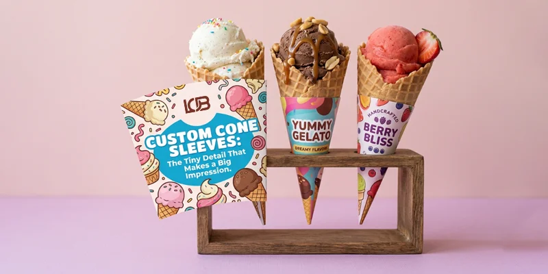 Ice Cream Cone Packaging Sleeves