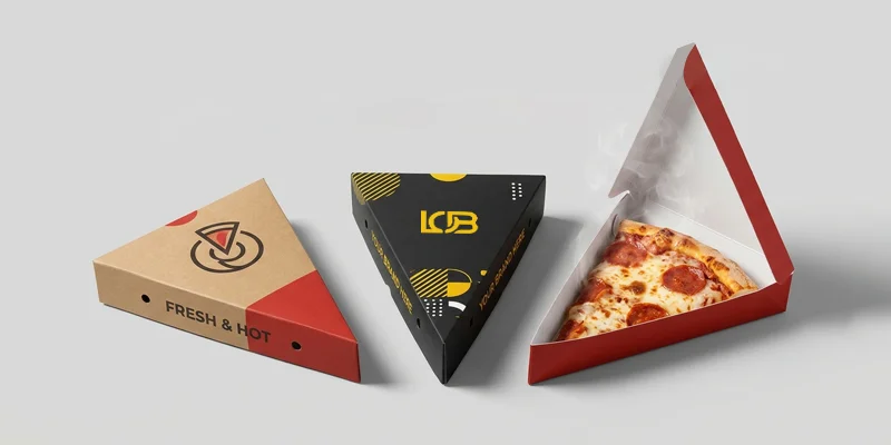 single pizza slice box
